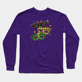 Mardi Gras Masks Long Sleeve T-Shirt